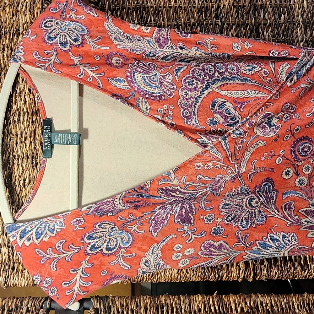 LRL Faux Wrap Dress